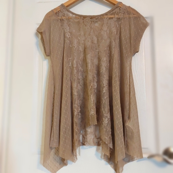 Abercrombie & Fitch sheer lace top - Picture 1 of 4